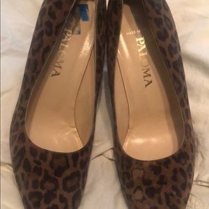 Paloma Vintage Italian Cheetah Print Heels